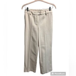 JASON WU Women’s Cream and Black Striped Wide Leg Pants - Size 2